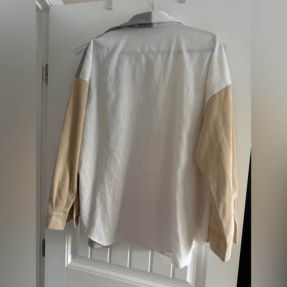 Women’s Neutral Ribbed Shacket - image 6